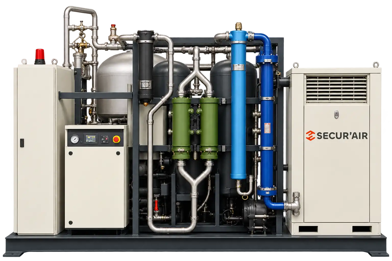 SECUR'AIR 420 m³/h fixed breathing air unit